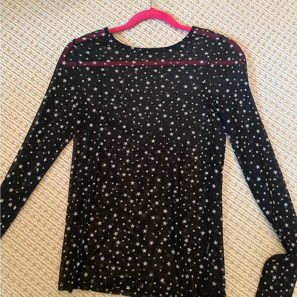 Zara star mesh long sleeve. Size medium - Picture 2 of 2